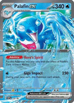 SV Scarlet & Violet Promo Cards 126 Palafin ex - Holofoil - Promo