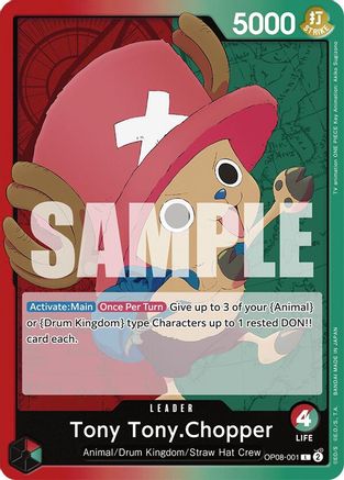 Two Legends OP08-001 Tony Tony.Chopper (001) (OP08-001) - Leader