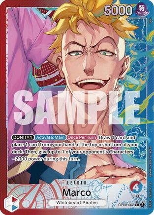 Two Legends OP08-002 Marco (Parallel) (OP08-002) - Foil - Leader