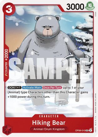 Two Legends OP08-010 Hiking Bear (OP08-010) - Uncommon