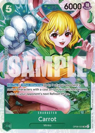 Two Legends OP08-023 Carrot (023) (OP08-023) - Foil - Super Rare