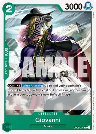 Two Legends OP08-026 Giovanni (OP08-026) - Common