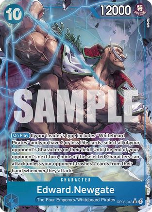 Two Legends OP08-043 Edward.Newgate (Parallel) (OP08-043) - Foil - Super Rare