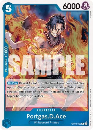 Two Legends OP08-052 Portgas.D.Ace (OP08-052) - Foil - Rare