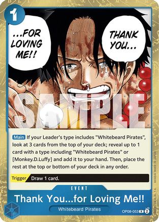 Two Legends OP08-053 Thank You...for Loving Me!! (OP08-053) - Foil - Rare