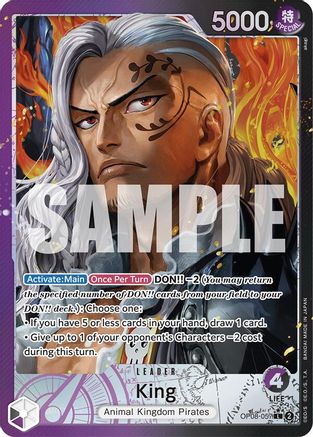 Two Legends OP08-057 King (057) (Parallel) (OP08-057) - Foil - Leader