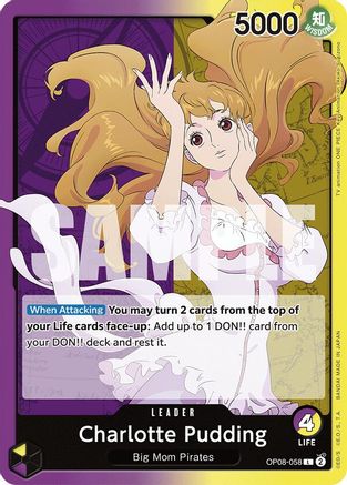 Two Legends OP08-058 Charlotte Pudding (058) (OP08-058) - Leader