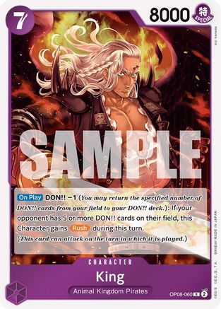 Two Legends OP08-060 King (060) (OP08-060) - Foil - Rare