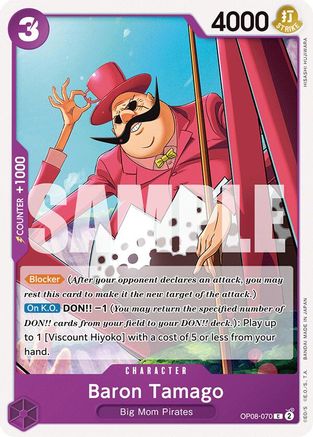 Two Legends OP08-070 Baron Tamago (OP08-070) - Common