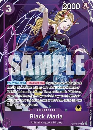 Two Legends OP08-074 Black Maria (Parallel) (OP08-074) - Foil - Super Rare