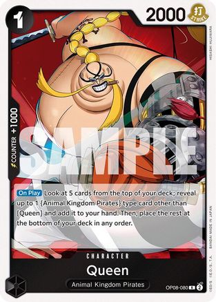 Two Legends OP08-080 Queen (OP08-080) - Foil - Rare