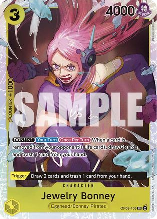 Two Legends OP08-105 Jewelry Bonney (OP08-105) - Foil - Super Rare