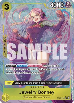Two Legends OP08-105 Jewelry Bonney (Parallel) (OP08-105) - Foil - Super Rare