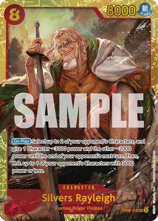 Two Legends OP08-118 Silvers Rayleigh (OP08-118) - Foil - Secret Rare