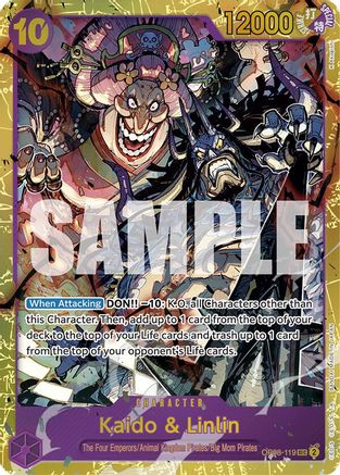 Two Legends OP08-119 Kaido & Linlin (OP08-119) - Foil - Secret Rare