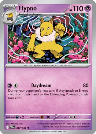 SV Shrouded Fable 017/064 Hypno - Reverse Holofoil - Uncommon