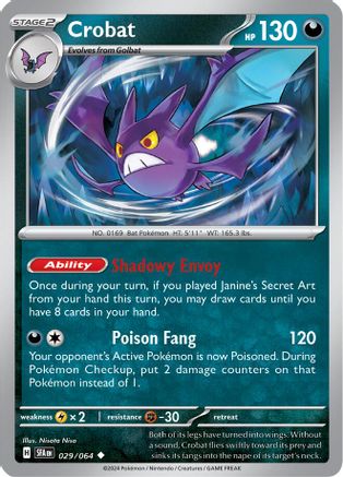 SV Shrouded Fable 029/064 Crobat - Uncommon