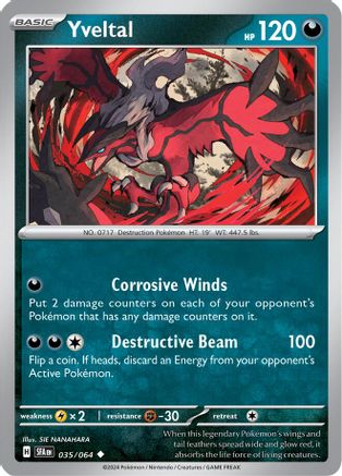 SV Shrouded Fable 035/064 Yveltal - Reverse Holofoil - Uncommon