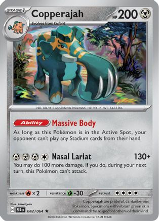 SV Shrouded Fable 042/064 Copperajah - Reverse Holofoil - Rare