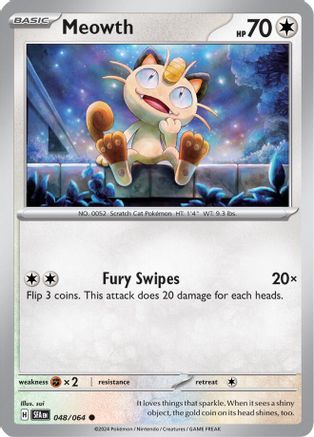 SV Shrouded Fable 048/064 Meowth - Common