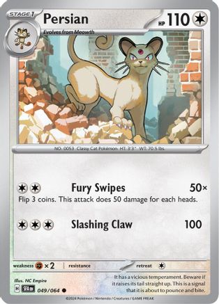 SV Shrouded Fable 049/064 Persian - Common