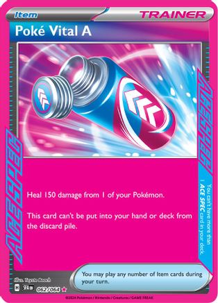 SV Shrouded Fable 062/064 Poke Vital A - Holofoil - ACE SPEC Rare