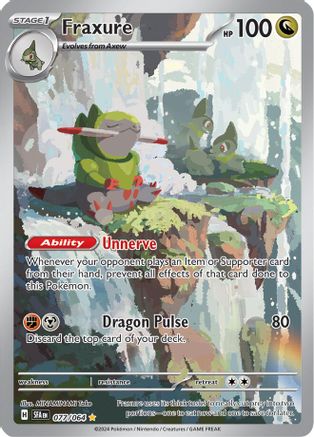 SV Shrouded Fable 077/064 Fraxure - Holofoil - Illustration Rare