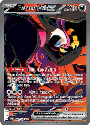 SV Shrouded Fable 092/064 Fezandipiti ex - Holofoil - Special Illustration Rare