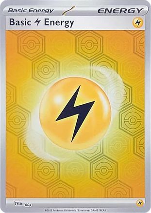 SV Shrouded Fable 004 Basic Lightning Energy - Reverse Holofoil - Common