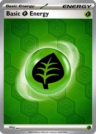 SV Shrouded Fable 001 Basic Grass Energy - Reverse Holofoil - Common