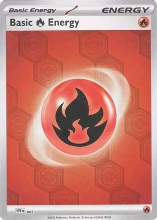SV Shrouded Fable 002 Basic Fire Energy - Reverse Holofoil - Common