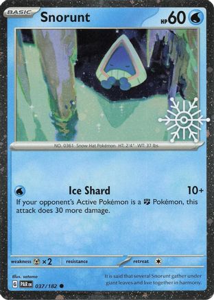 Miscellaneous Cards & Products 037/182 Snorunt - Holofoil - Common