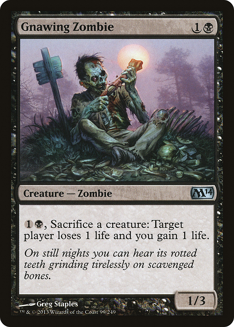 Magic 2014 - (M14-099) - Gnawing Zombie