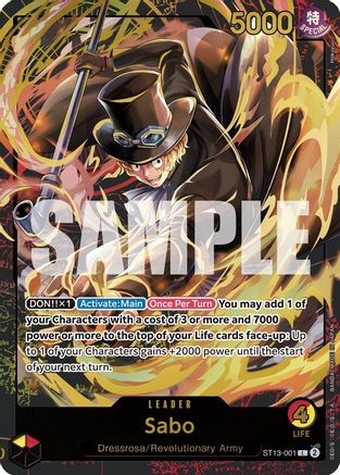 One Piece Promotion Cards ST13-001 Sabo (Premium Card Collection -Leader Collection-) (ST13-001) - Foil - Leader