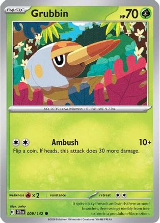 SV07 Stellar Crown 009/142 Grubbin - Common