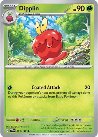SV07 Stellar Crown 013/142 Dipplin - Reverse Holofoil - Common