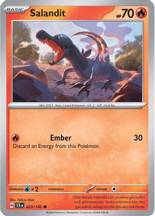 SV07 Stellar Crown 023/142 Salandit - Common