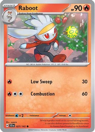SV07 Stellar Crown 027/142 Raboot - Common