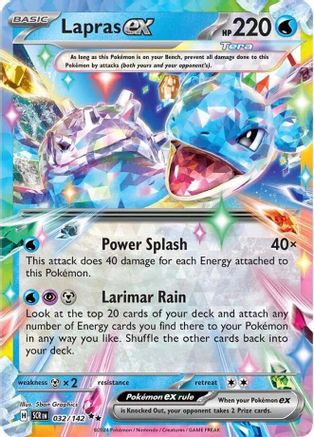 SV07 Stellar Crown 032/142 Lapras ex - Holofoil - Double Rare