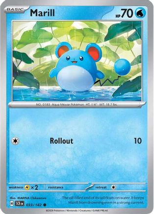 SV07 Stellar Crown 033/142 Marill - Common