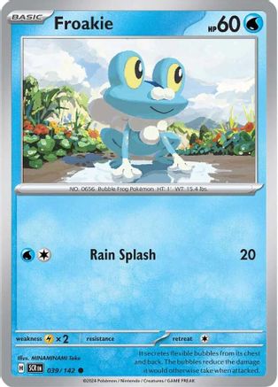 SV07 Stellar Crown 039/142 Froakie - Reverse Holofoil - Common
