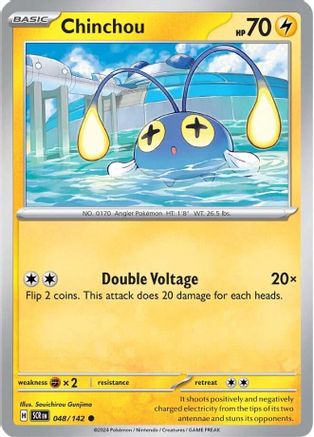 SV07 Stellar Crown 048/142 Chinchou - Common