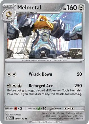 SV07 Stellar Crown 104/142 Melmetal - Holofoil - Rare
