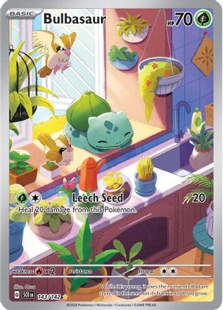 SV07 Stellar Crown 143/142 Bulbasaur - Holofoil - Illustration Rare