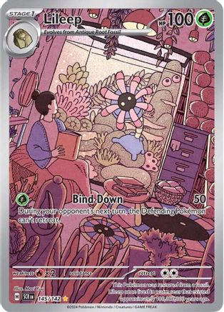 SV07 Stellar Crown 145/142 Lileep - Holofoil - Illustration Rare