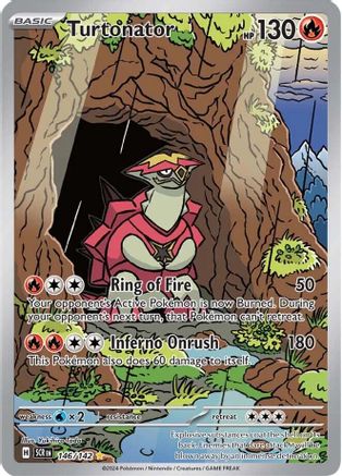 SV07 Stellar Crown 146/142 Turtonator - Holofoil - Illustration Rare