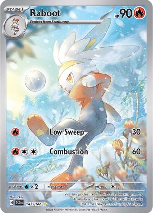 SV07 Stellar Crown 147/142 Raboot - Holofoil - Illustration Rare