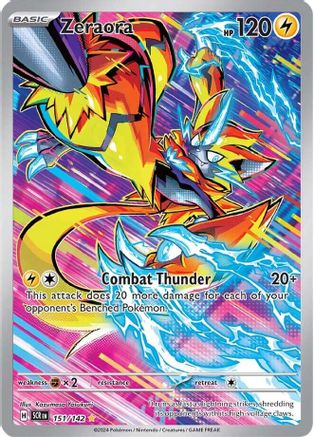 SV07 Stellar Crown 151/142 Zeraora - Holofoil - Illustration Rare