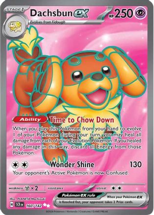 SV07 Stellar Crown 160/142 Dachsbun ex - Holofoil - Ultra Rare