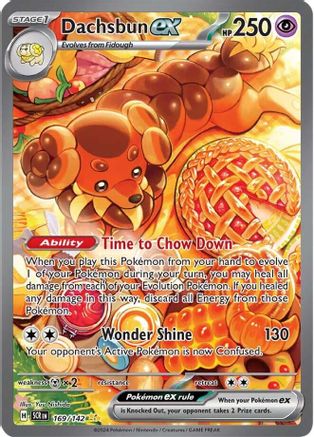 SV07 Stellar Crown 169/142 Dachsbun ex - Holofoil - Special Illustration Rare